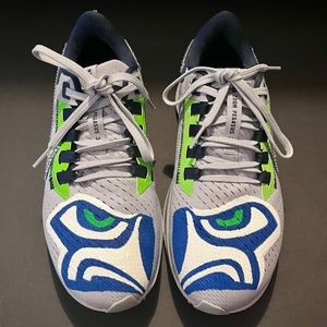 New Custom Painted Seattle Seahawks Nike Air Pegasus Blinged w/ crystals